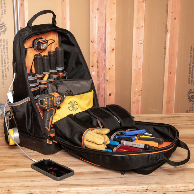 Klein Tools Tradesman Pro XL Tool Bag Backpack, 40 Pockets