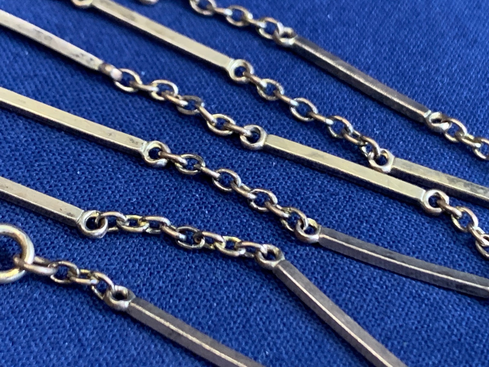 Antique 1/20 12K Gold Filled Pocket Watch Fob Vest Chain 15.5" Long Link Jewelry