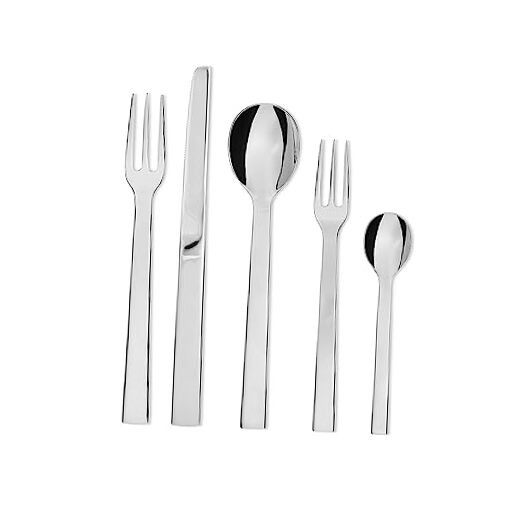 Santiago Cutlery, 5 Piece Set, Silver