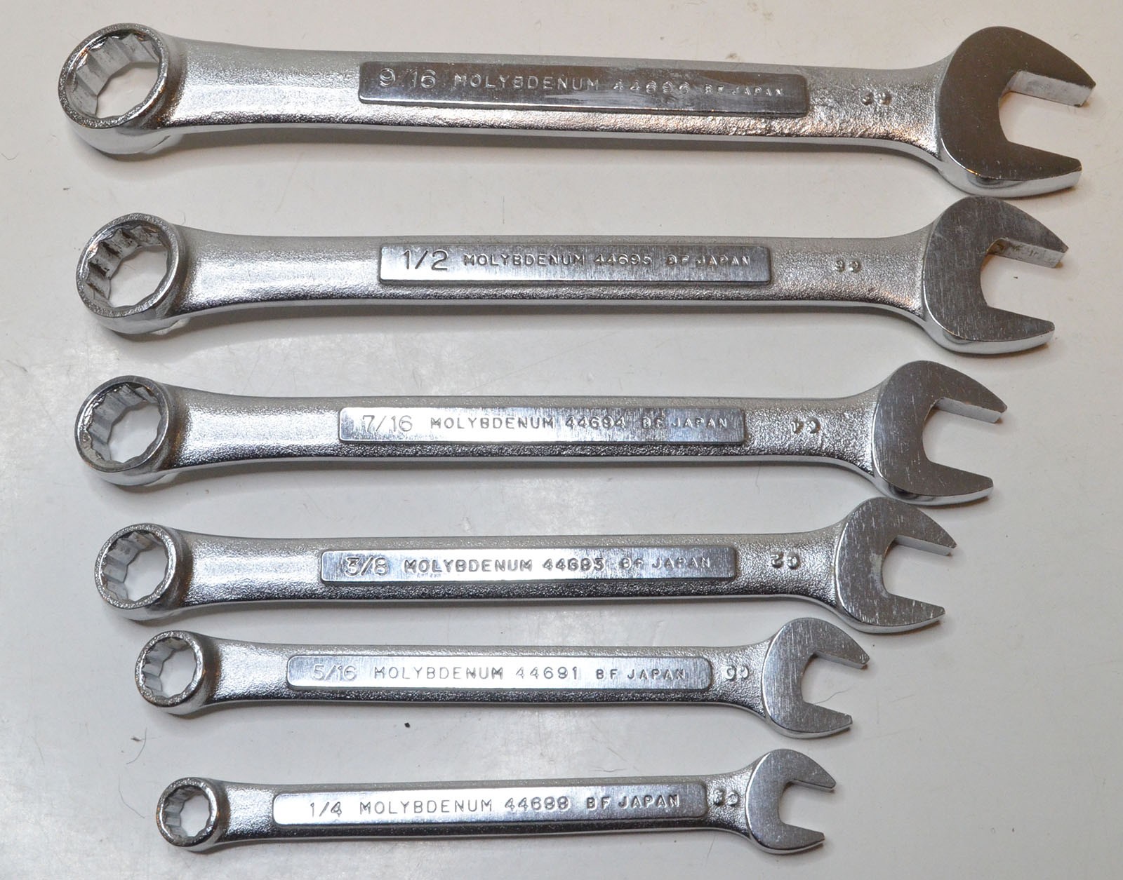 Vintage Craftsman 12pc Inch-SAE 12 Point Combination Wrench Set - Japan