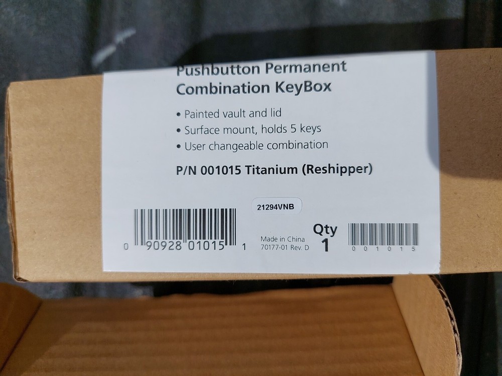 KIDDE 1015 Lock Box,Surface Mount,5 Keys