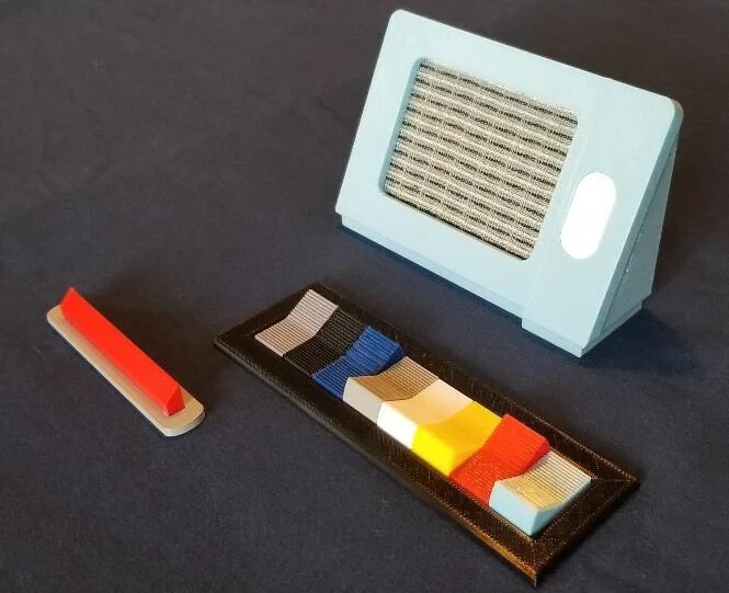 Star Trek TOS Intercom, Rocker Switch Set & Inserted Data Card Full Size Replica