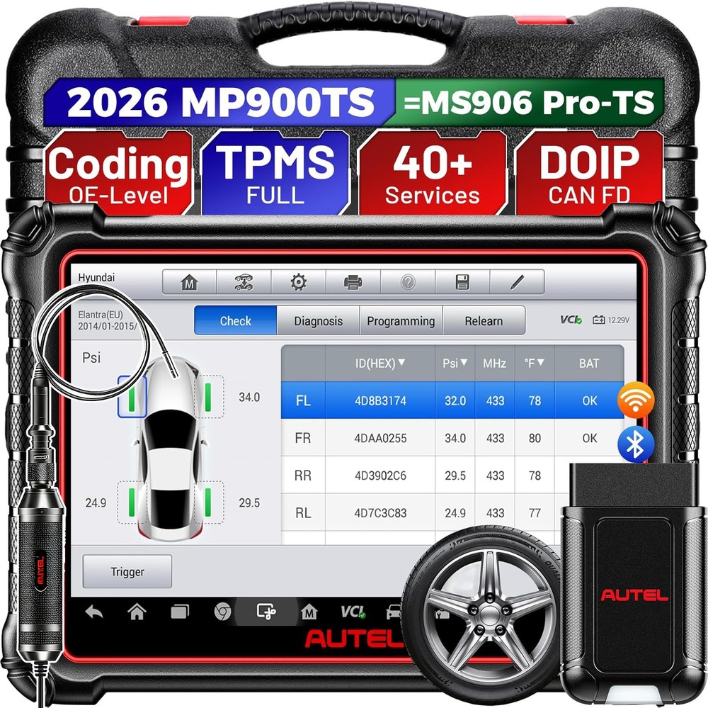 Autel MaxiPRO MP900-TS MP900TS Full TPMS Reset Programming Scanner ECU Coding