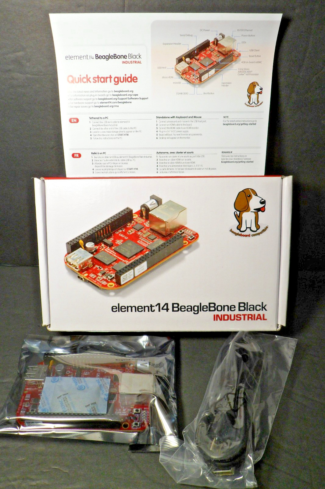 element 14 BeagleBone Black Industrial 1GHz ARM® Cortex-A8 4GB -NEW/SEALED BOARD