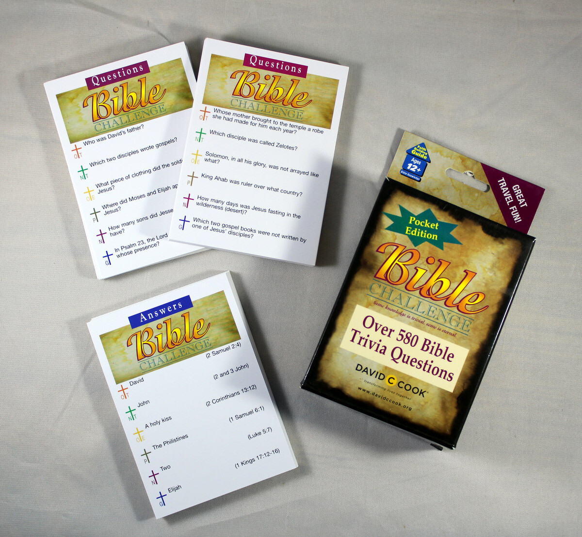 Bible Challenge Pocket Edition NEW Cards Over 580 Bible Trivia Questions