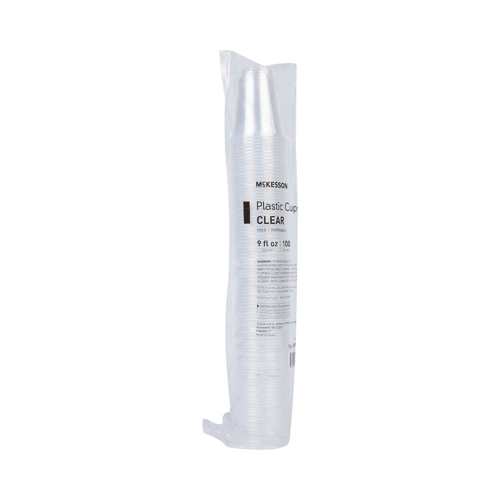 McKesson Disposable Drinking Cup Clear Plastic 9 oz. 1500 Ct 16-PDC9