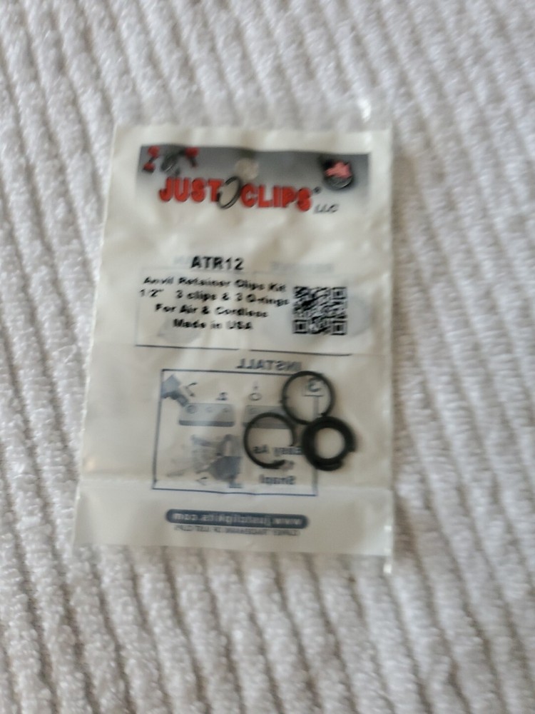 Just Clips JC500 Anvil Snap Ring and O-Ring Refill - 1/2"