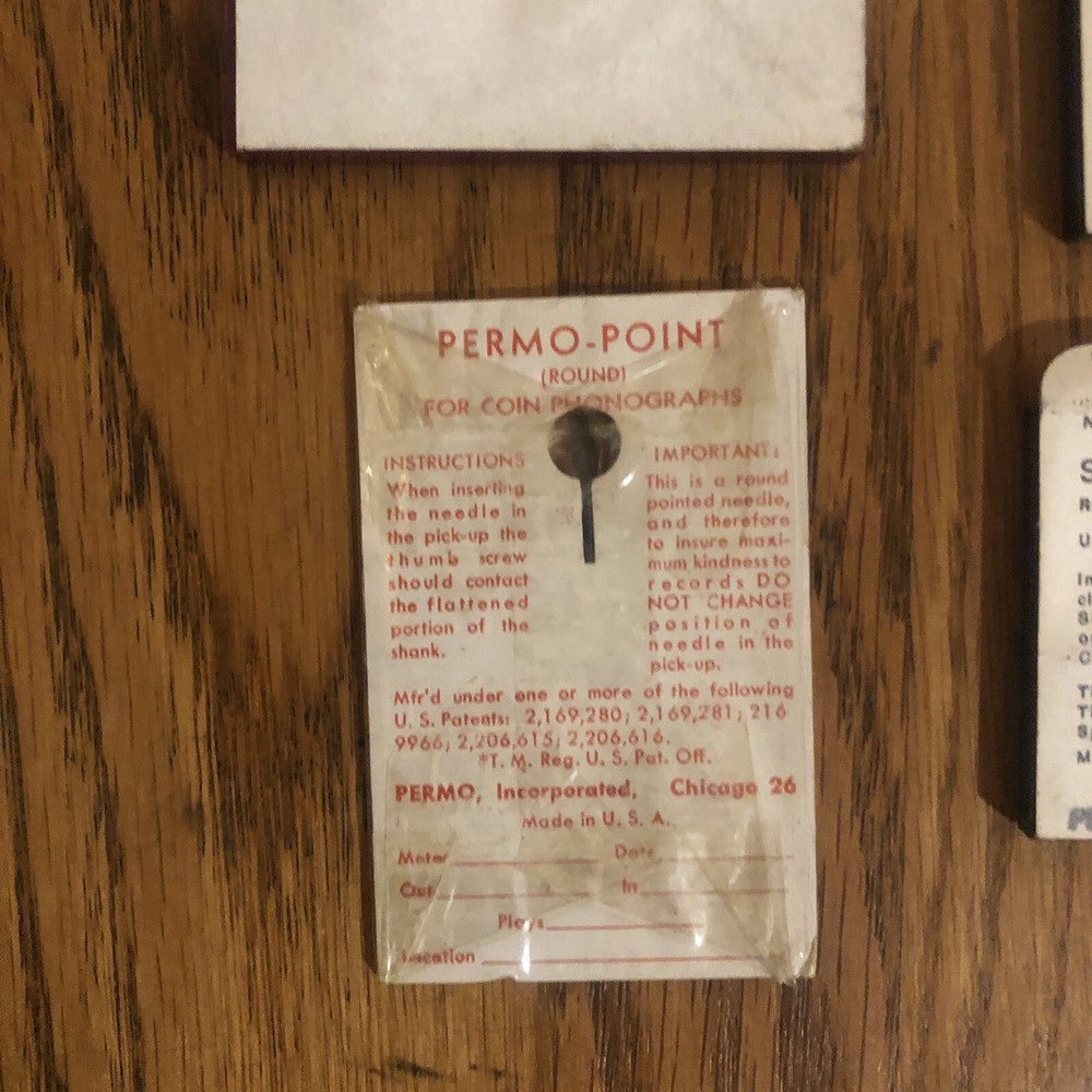 JUKEBOX NEEDLES ( 8 ) TOTAL, ( NOS ) SEALED IN PACKAGES !
