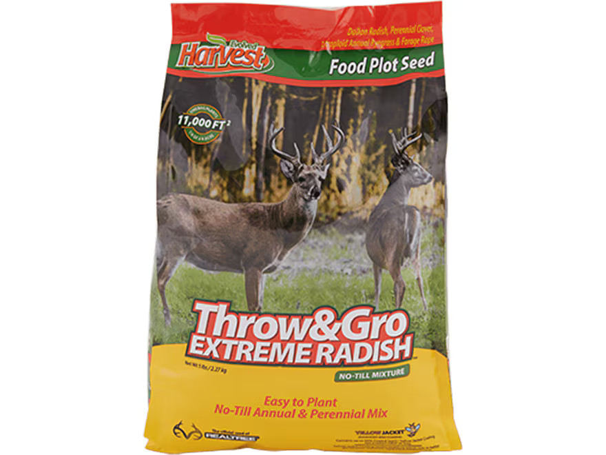 Evolved Harvest Throw and Gro Radish X-Treme Food Plot Seed 5 lb