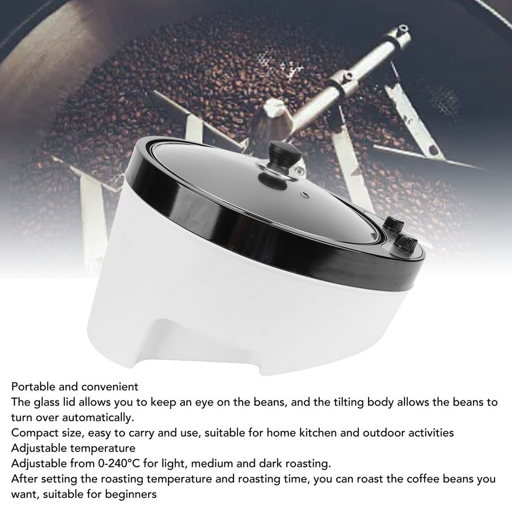 Coffee Roaster Machine Large Capacity 0‑240℃ Adjustment Efficient Roasting IKAE