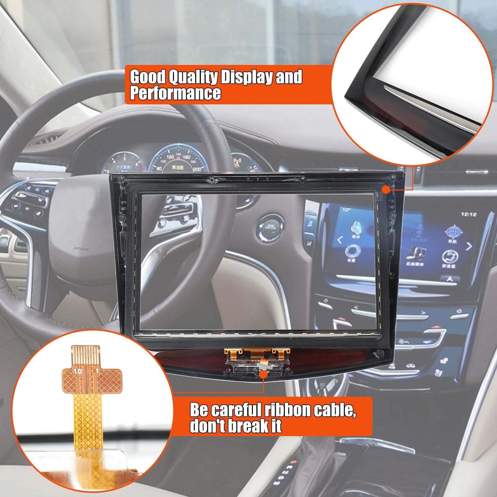 YNKTNVUN CUE Touch Screen Replacement for 2013-2020 Cadillac ATS CTS ESCALADE...