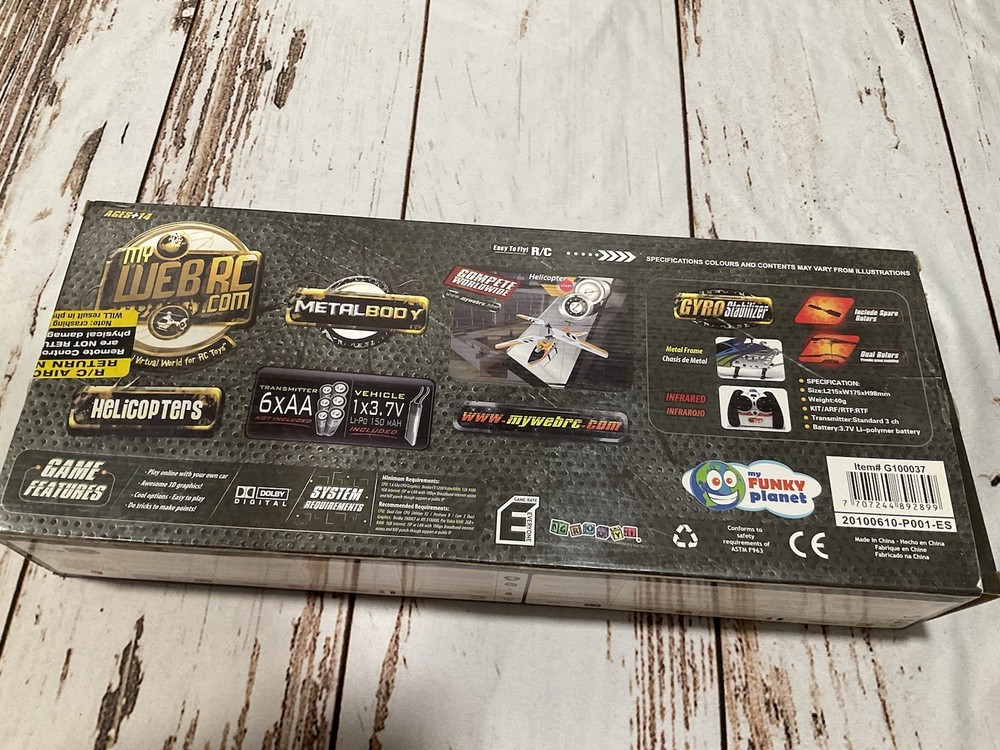 VINTAGE REMOTE CONTROL IRON EAGLE SMALL HELICOPTER