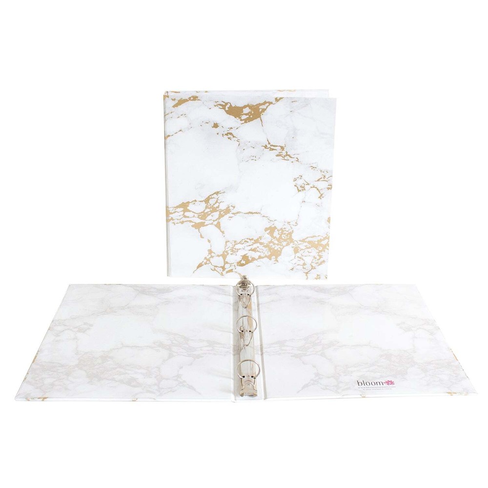 bloom daily planners Binder, Marble