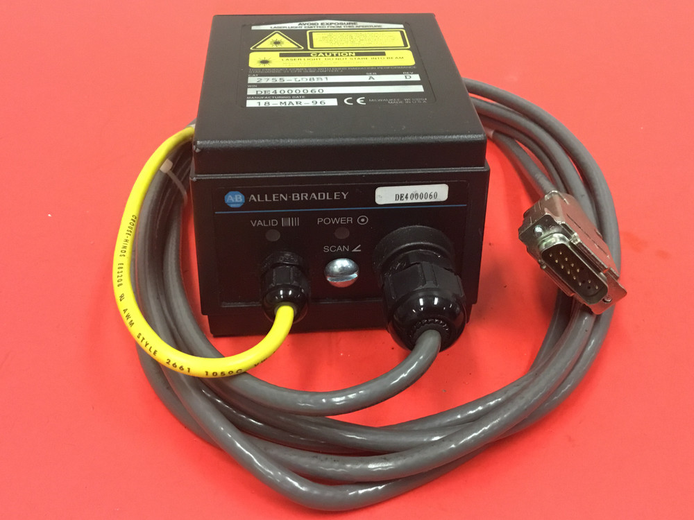 Allen-Bradley - Laser Bar Code Scanner - Catalog #2755-LD8B1, Series A