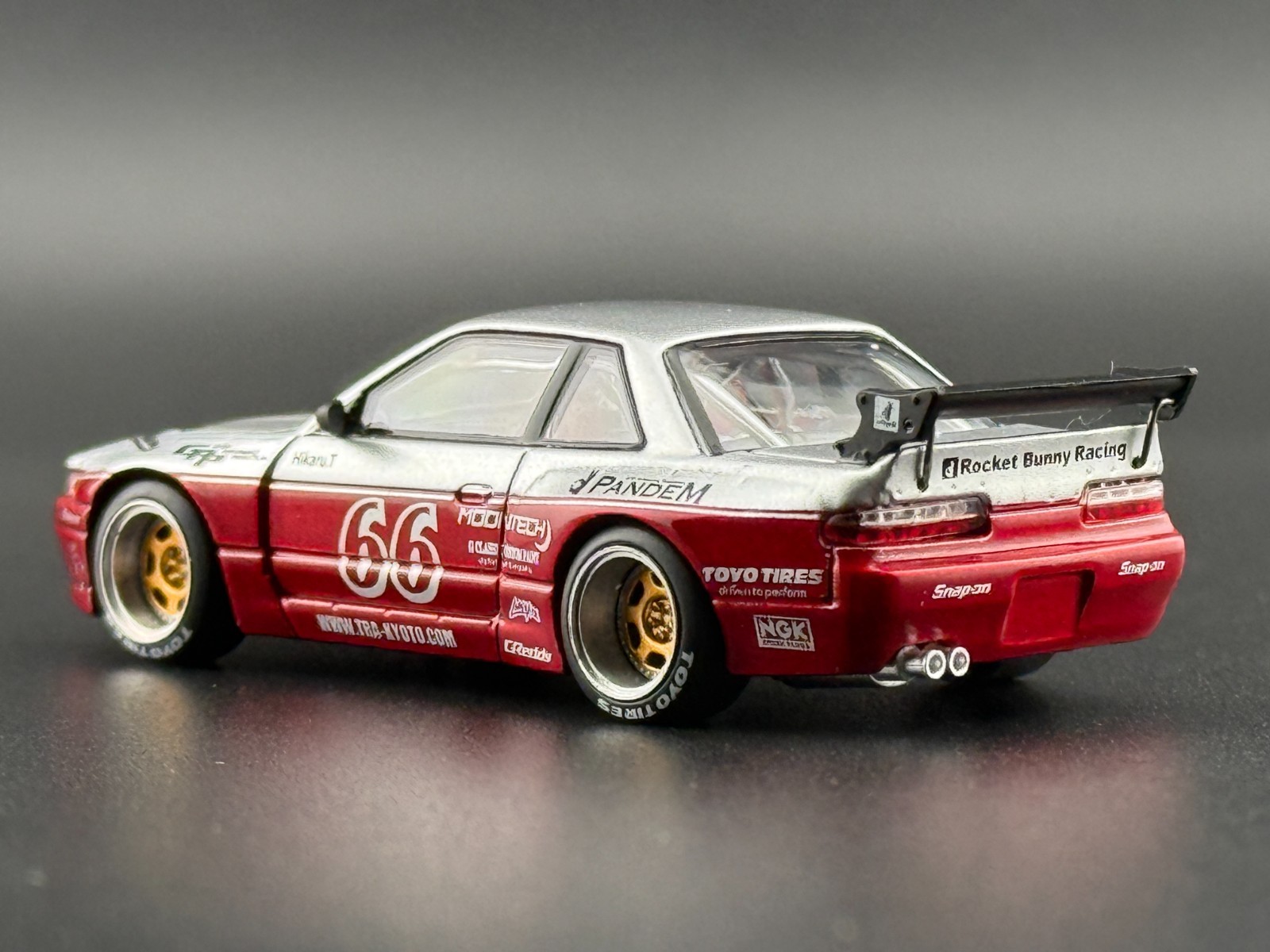 Pop Race Pandem Silvia S13 Moontech Red 640258 1/64