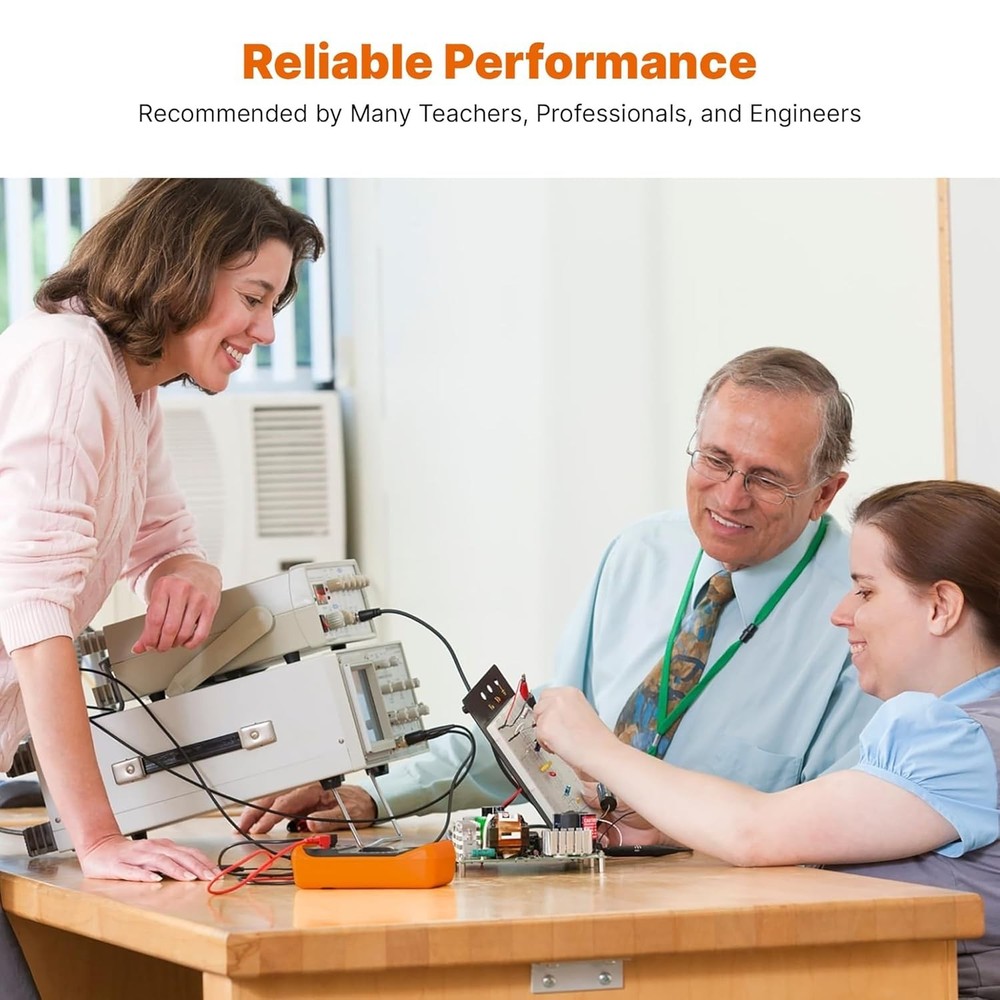 Multipurpose Digital Tester - Voltmeter, Ammeter, Ohmmeter with Safety Features