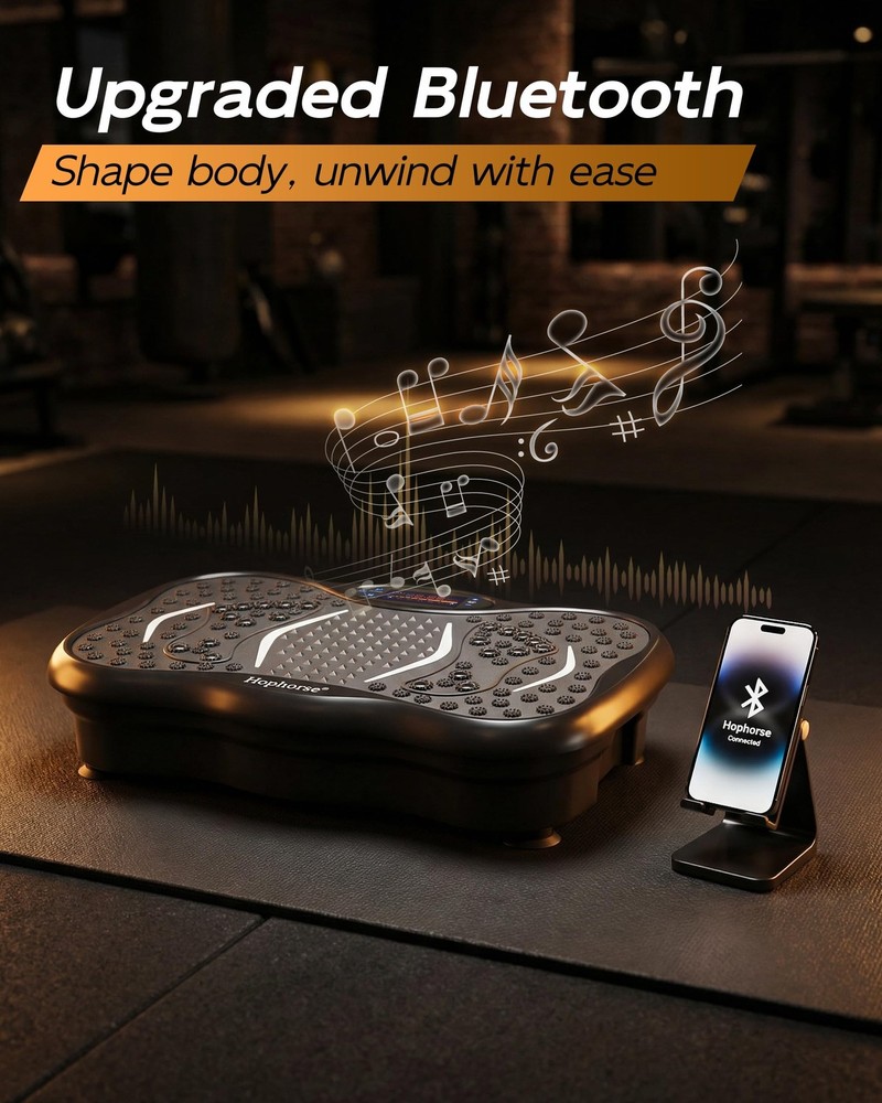 Vibration Plate Exercise Machine, 200 Speeds Vibrating Plate for Lymphatic Dr...