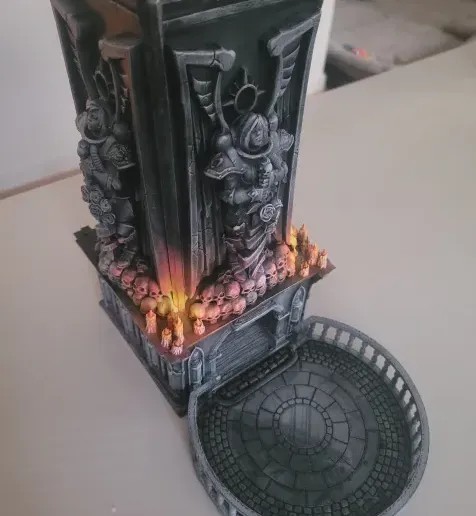Gothic Redemption Tower Terrain Unpainted Scenery Structure for Tabletop Gaming