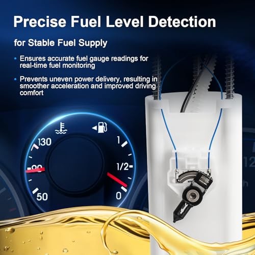 Electric Fuel Pump Assembly w/Level Sensor & Sending Unit Compatible with 1997