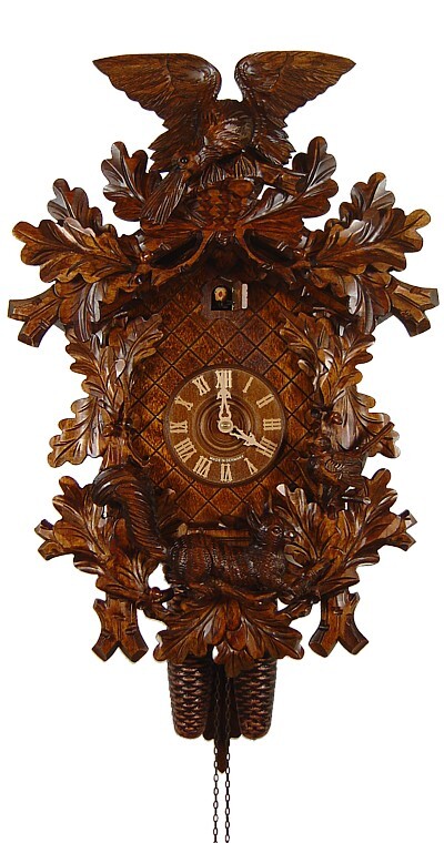 Cuckoo Clock Squirrel, Eagle, Bird 2.5037.01.P NEW
