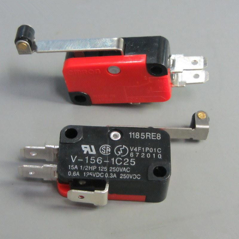 1Pcs V-156-1C25 MICRO SWITCH SPDT HINGE ROLLER LEVER 15A YB