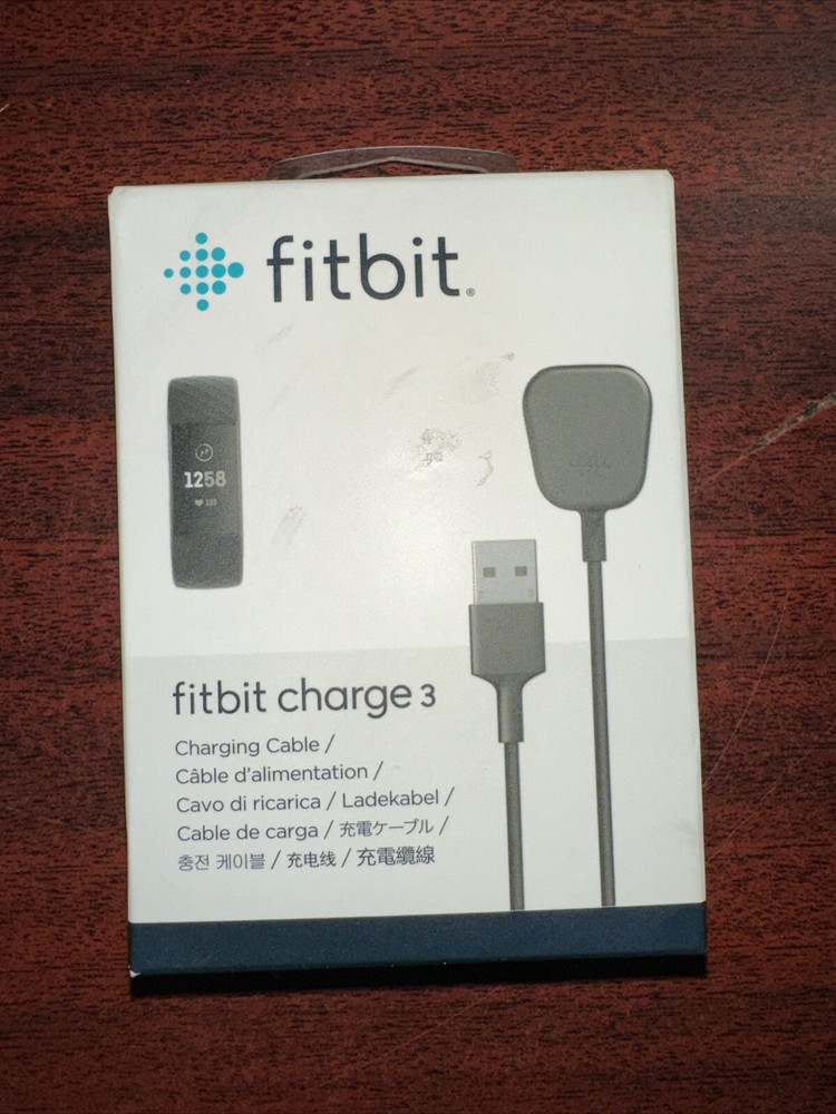 Original Fitbit Charge 3 Charging Cable Black Brand New & Factory Sealed