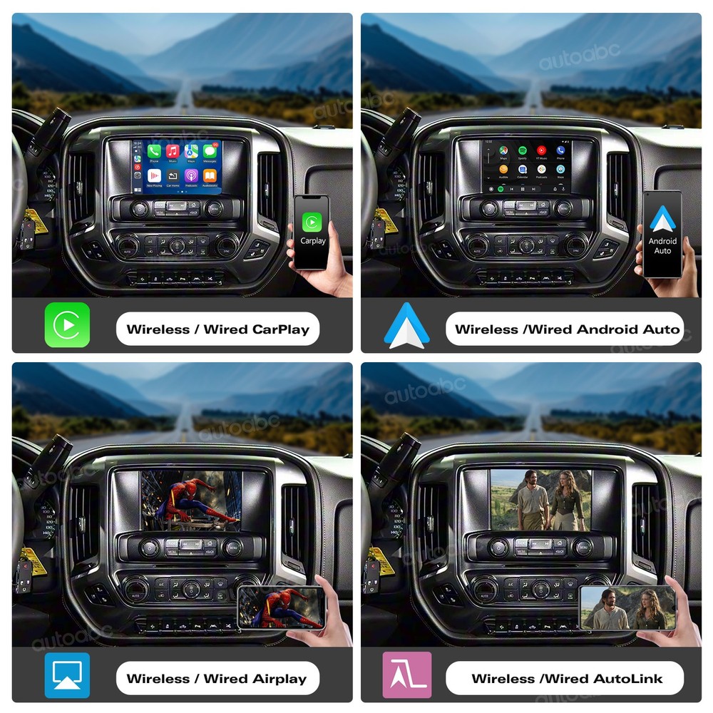 Wireless CarPlay Android Auto interface for Chevrolet Silverado Corvette Impala