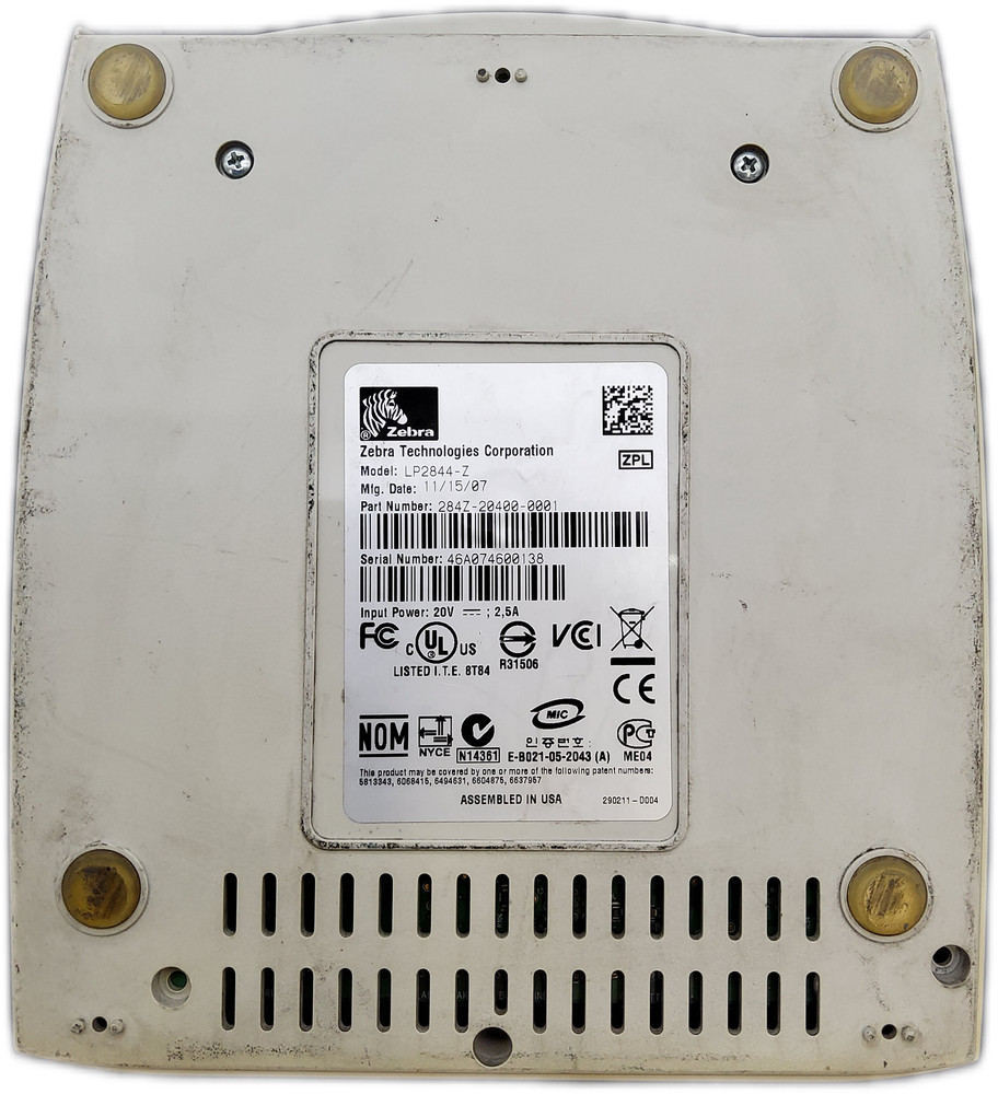 Zebra LP 2844-Z Thermal Label Barcode Printer