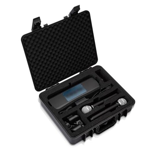 Wireless Mic Case - Hard Shell Case Compatible with Shure
