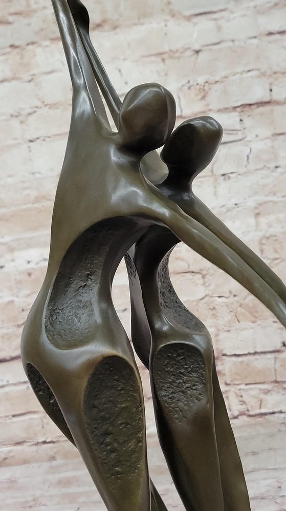 Miguel Lopez Original - Artwork Modern Abstract Bronze Dancer Statue