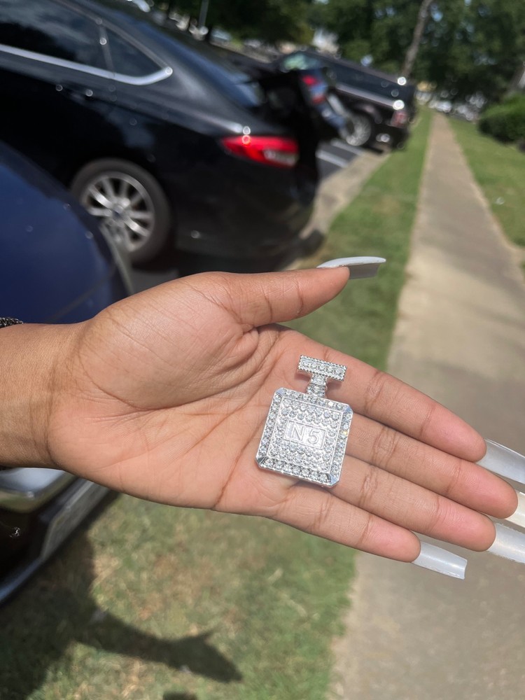 perfume bottle brooch