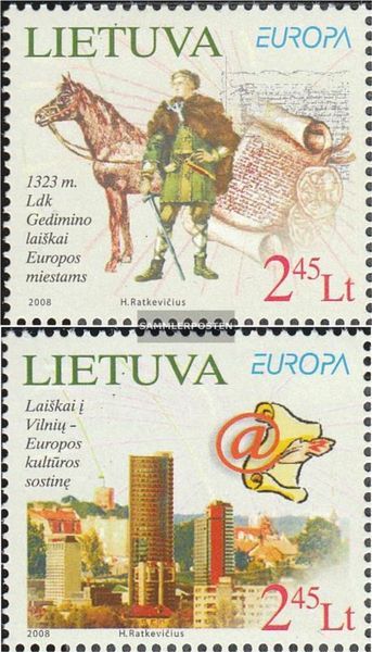 Lithuania 970-971 MNH 2008 Letters