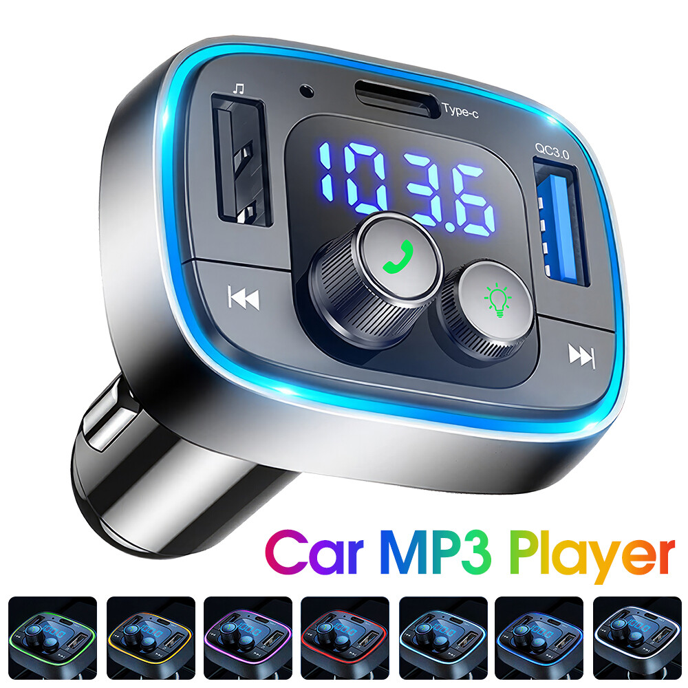 Bluetooth FM Transmitter Car Wireless Bluetooth FM Radio Adapter Music Player