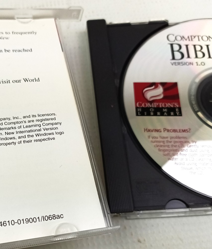 Comptons Bible Collection 3 CD-ROMs Windows Interactive Bible Multimedia Stories