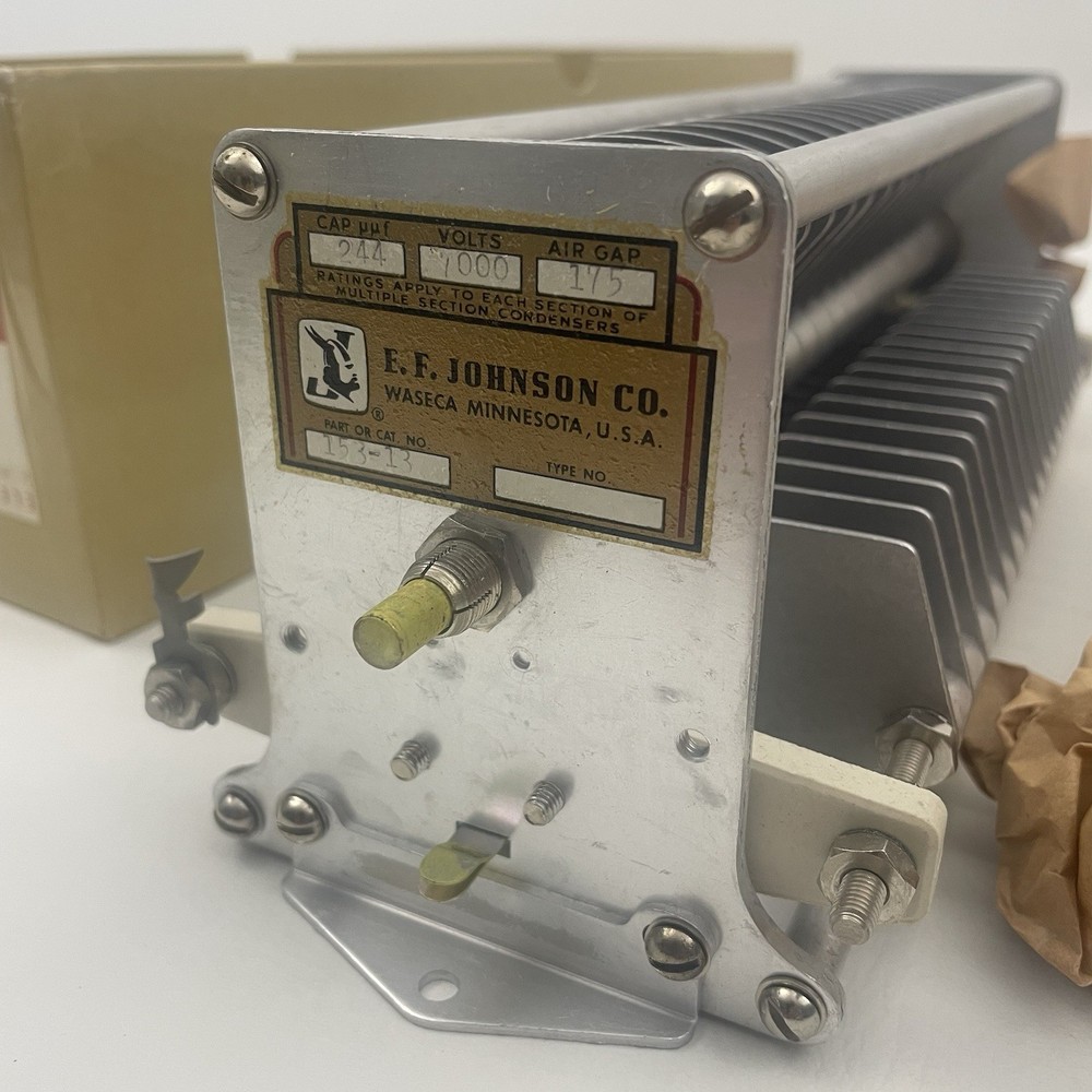 NOS E. F. Johnson 153-13 Variable Capacitor 45 - 244 MMF Single Section 250D70