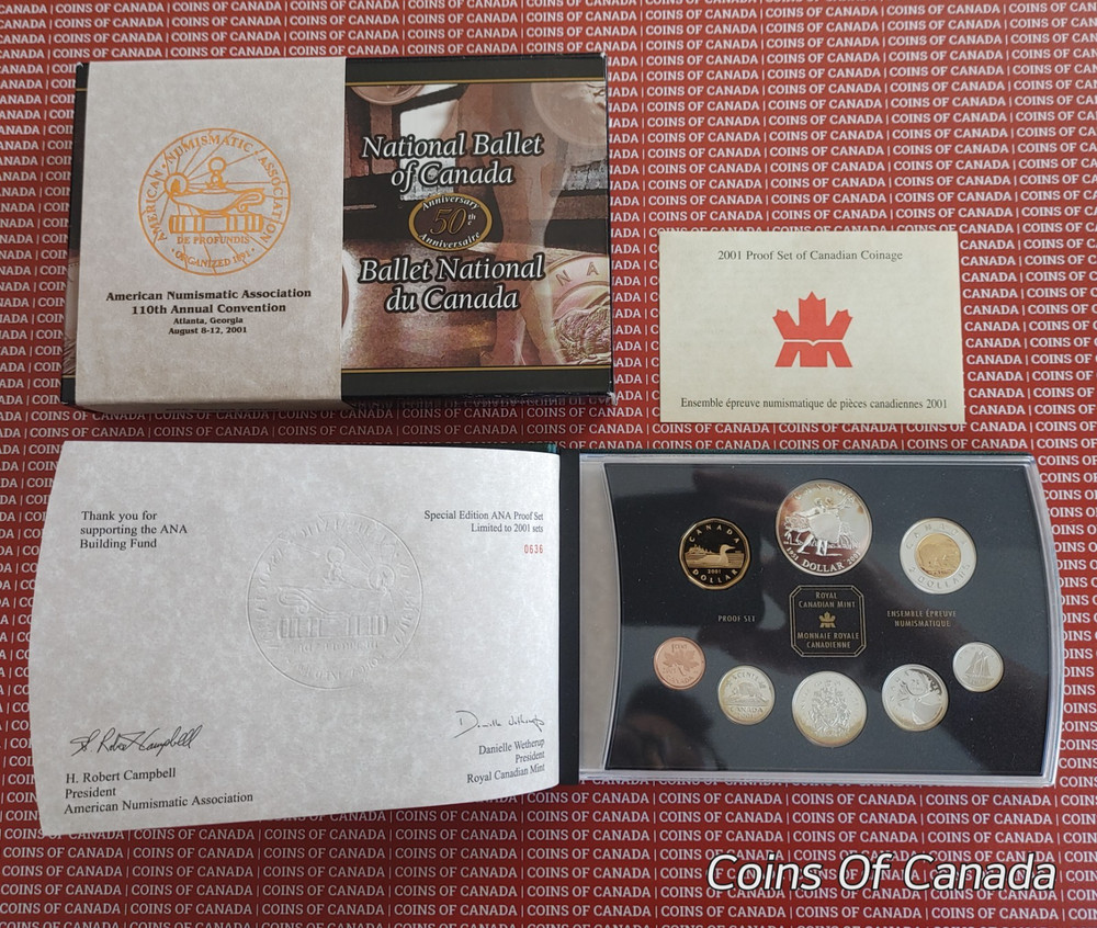 2001 Canada Proof Set - Special Edition ANA Set - Perfect + Rare! #coinsofcanada