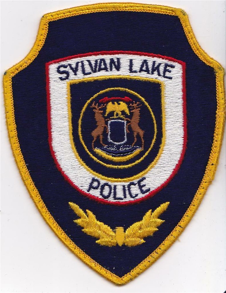 SYLVAN LAKE POLICE Shield-shaped  Patch