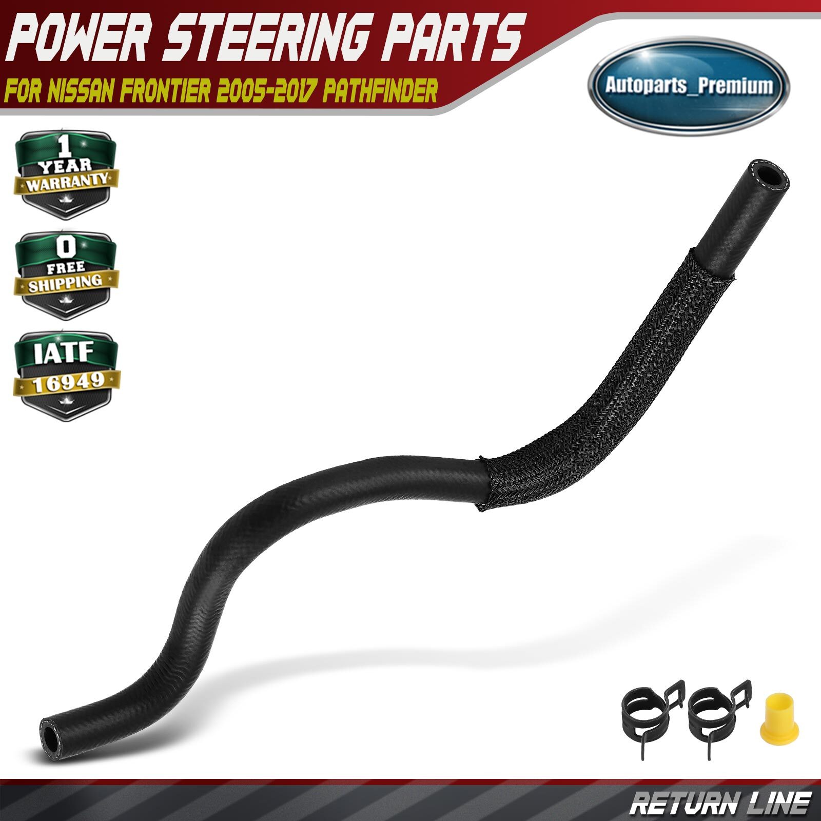 Power Steering Return Line Hose for Nissan Frontier 2005-2017 Pathfinder 5.6 4.0