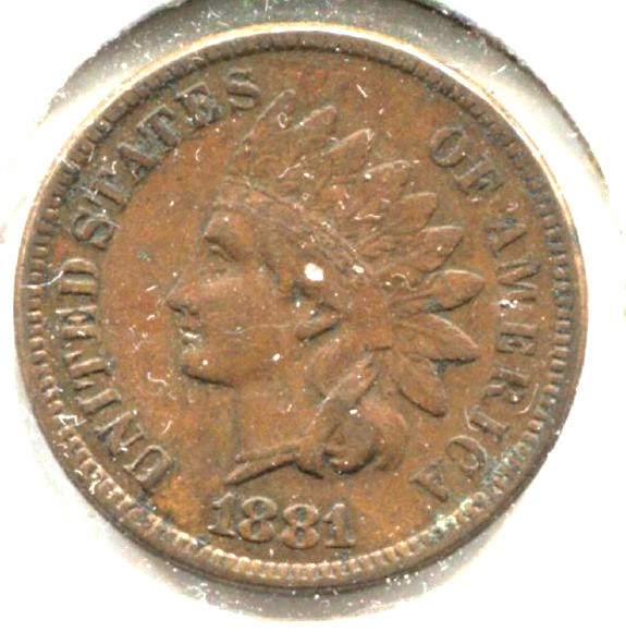 1887 1C BN Indian Cent