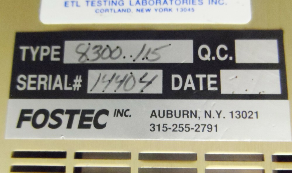 Kramer Scientific 8300 Fiber Optic Light Source with Light Guide