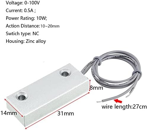 Home Security Wired Rolling Door Contact Magnetic