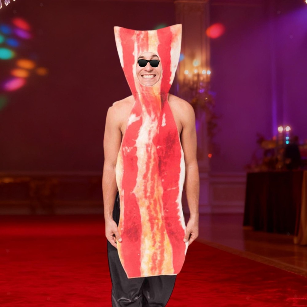 Bacon Strip Costume Versatile High Performance Carnival Funny Accessories