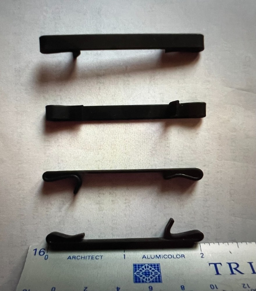 6 EARLY 2'' DOUBLE LOOP STYLE LUMIDOR TOOL BOX DRAWER SLIDE SPRING KEEPER CLIPS