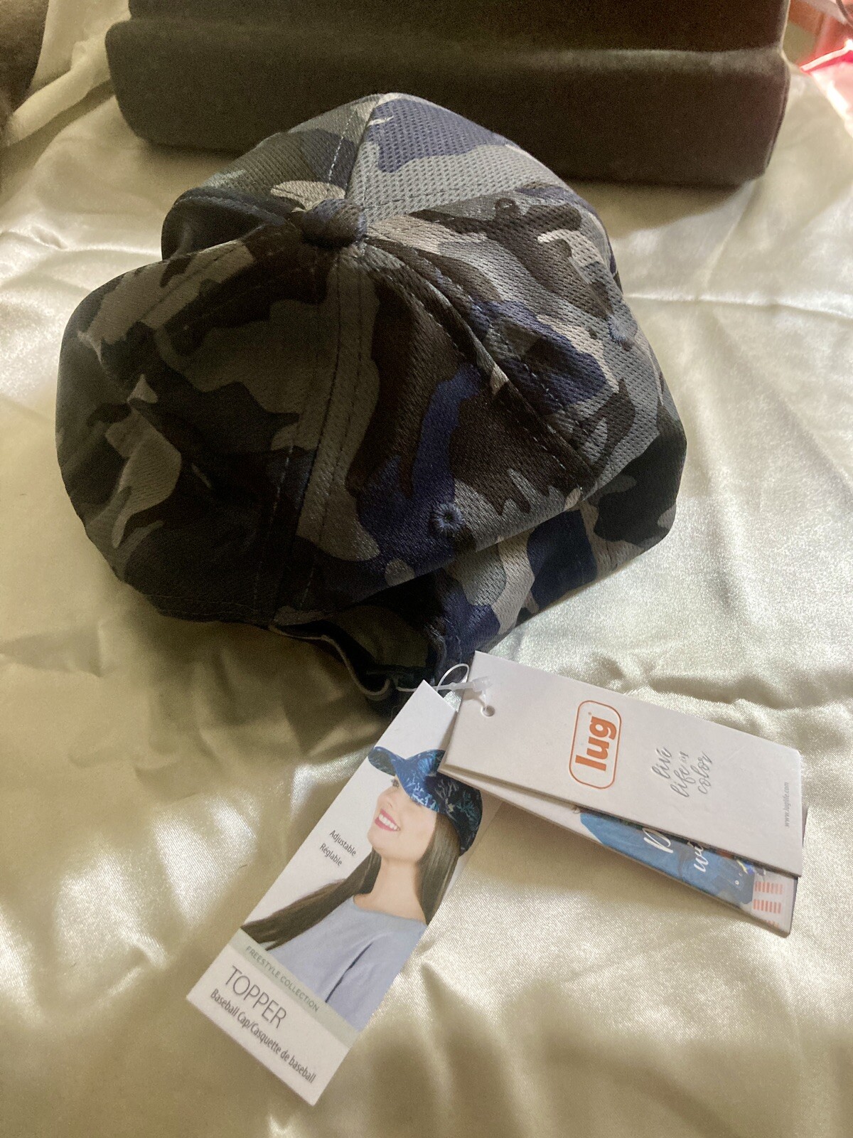 LUG Topper Baseball Cap - Camo Navy Hat - New With Tags