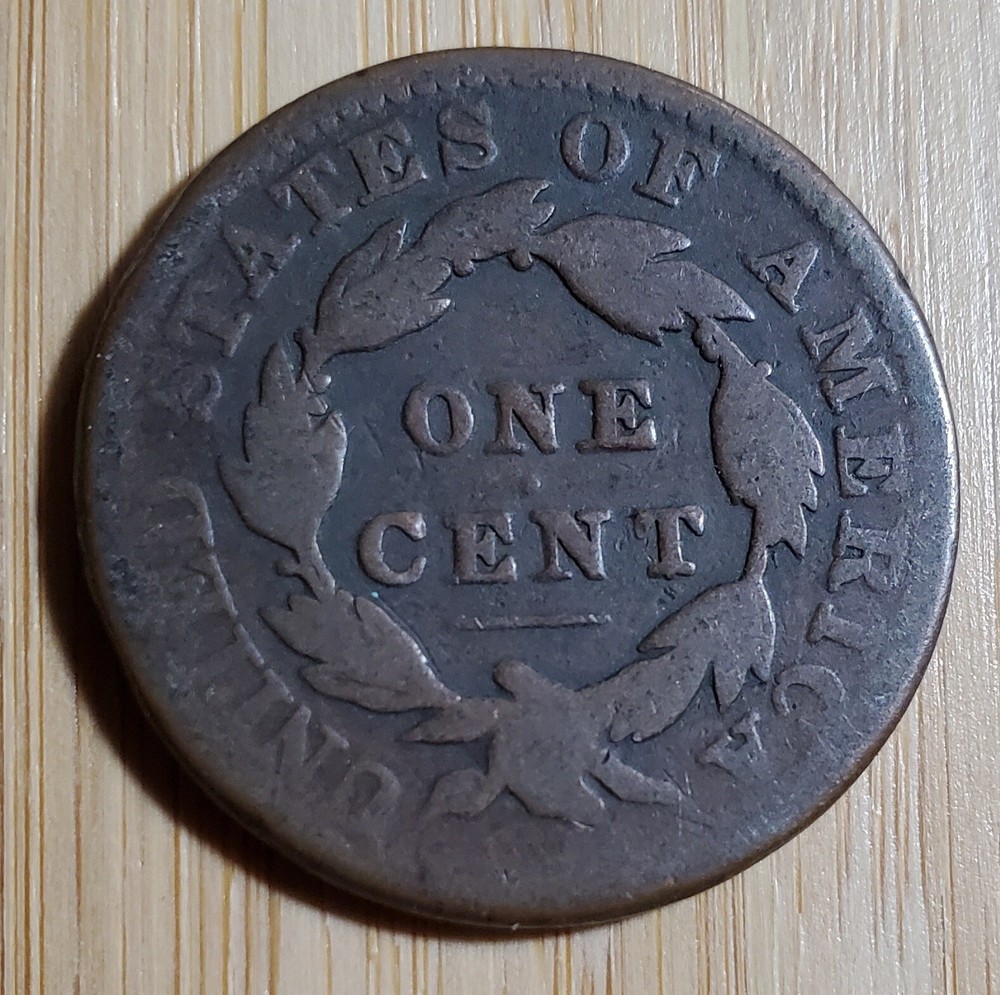 1834 Small 8 Lg Stars U.S. Large Cent G+