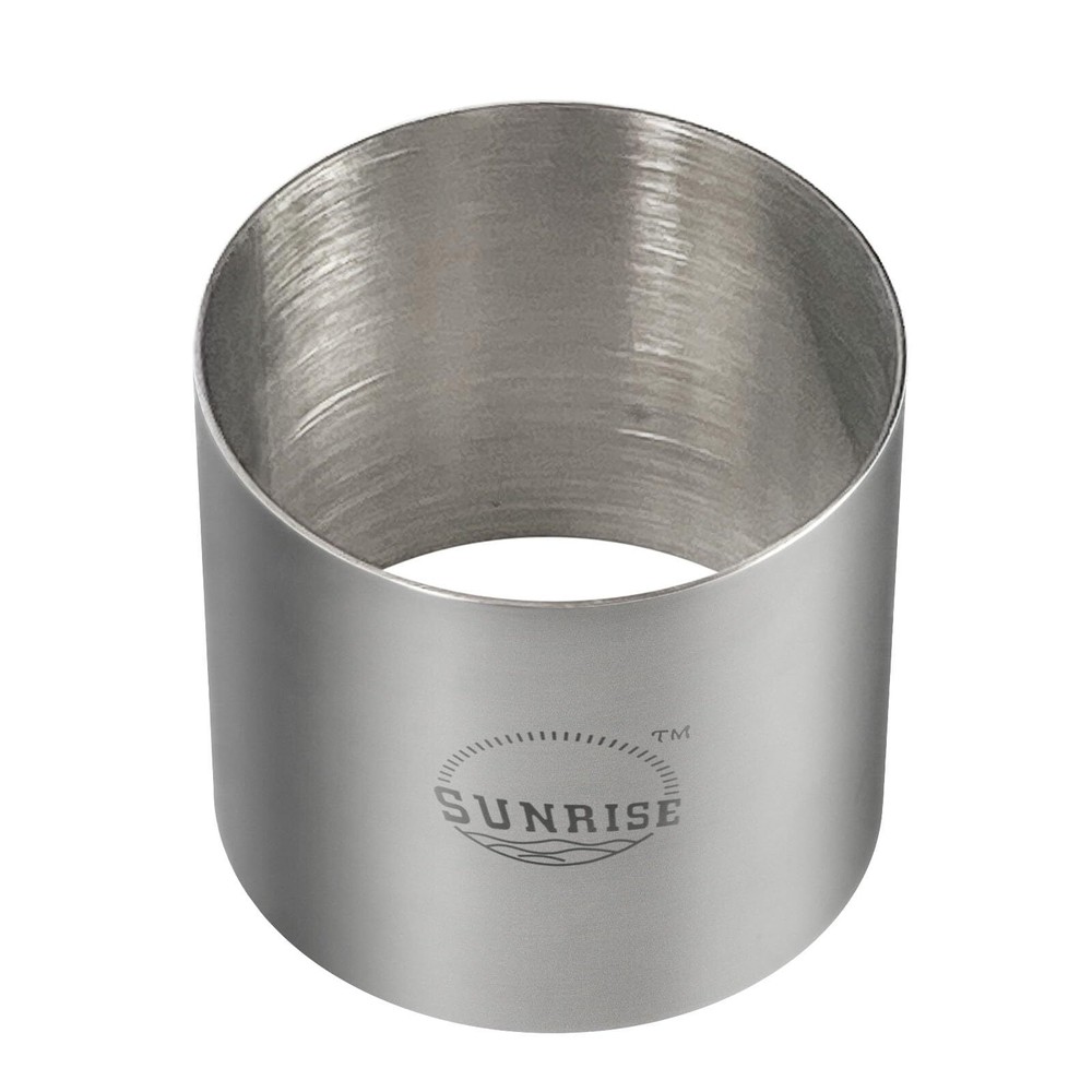 Stainless Steel Ring Mold/plating Forms Set Kitchen Supply 4 Count 2.75" X 2"