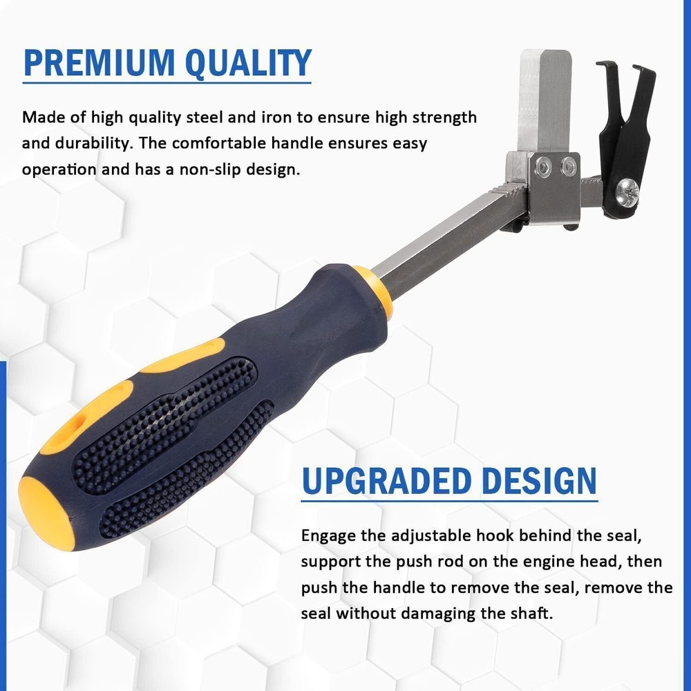 Cam Crank Shaft Seal Puller Auto Engine Remover Hand Tool Removing Pulling 58430