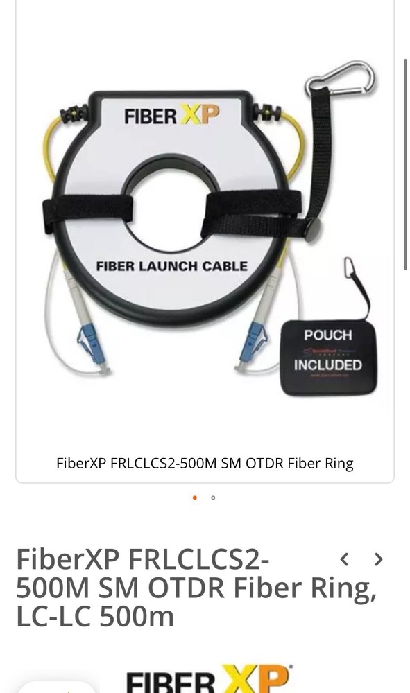 FiberXP FR-LCLCS2-500M Fiber Ring Launch Cable 9um.