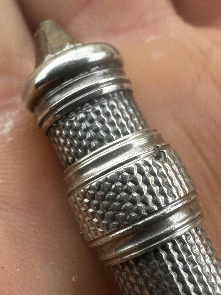 Antique ~ Solid Silver S.M & Co Silver Pencil Holder available Worldwide
