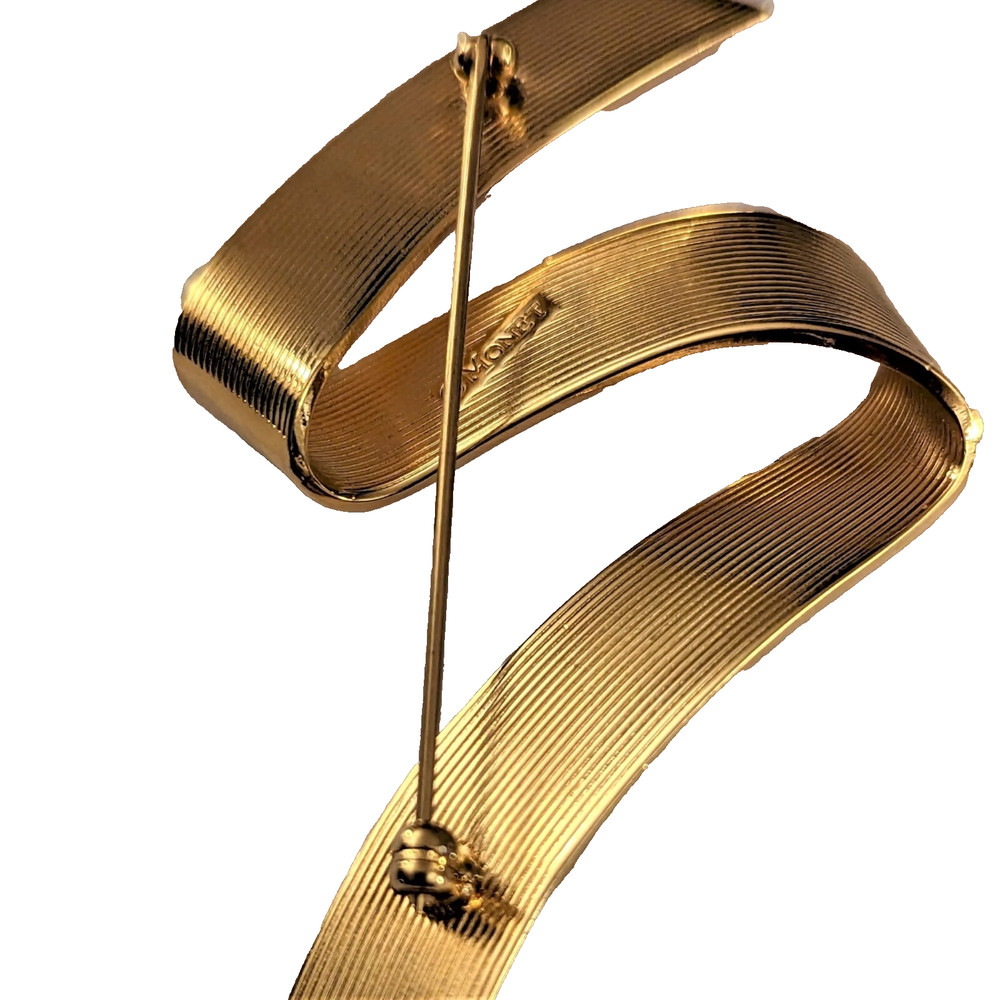 Monet Vintage Wave Brooch